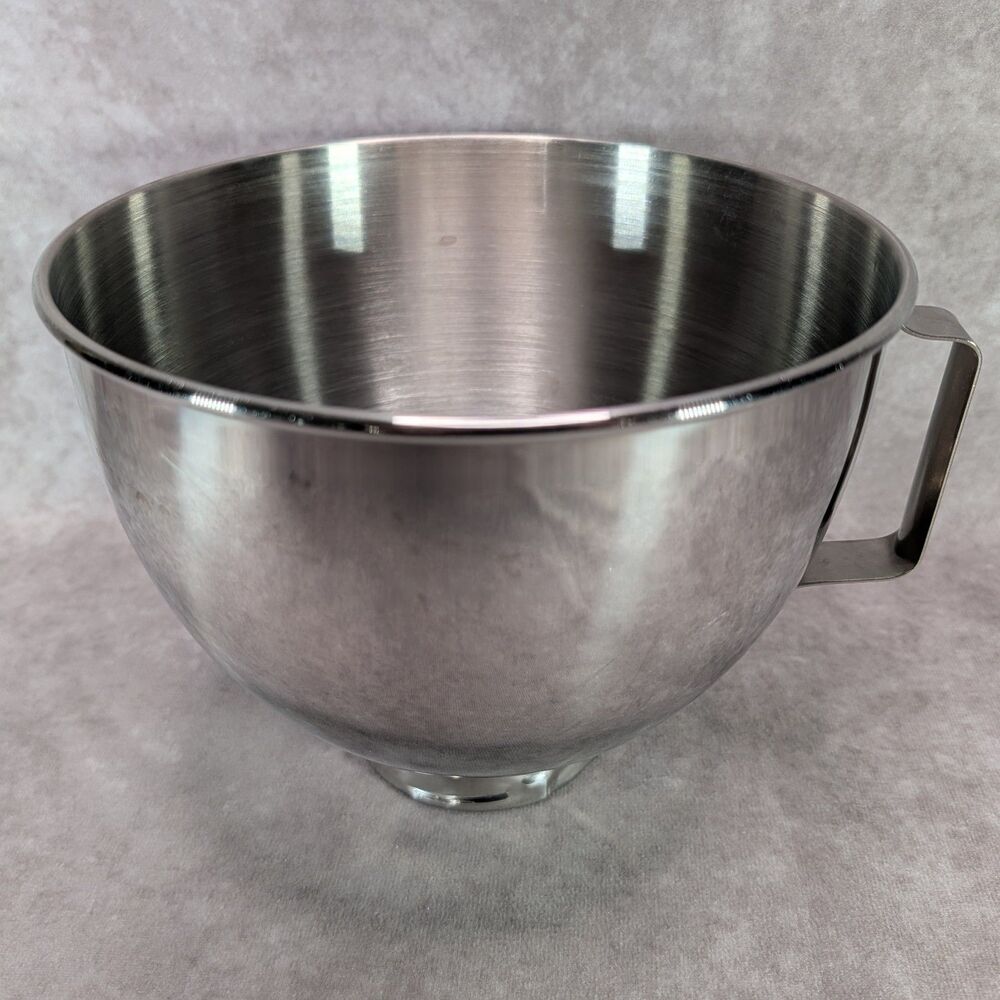 KitchenAid Stainless Steel Mixing Bowl K45 4.5 Qt Replacement Part With Handle